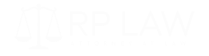 A black and white logo for the law firm of r. P. Lee, llp